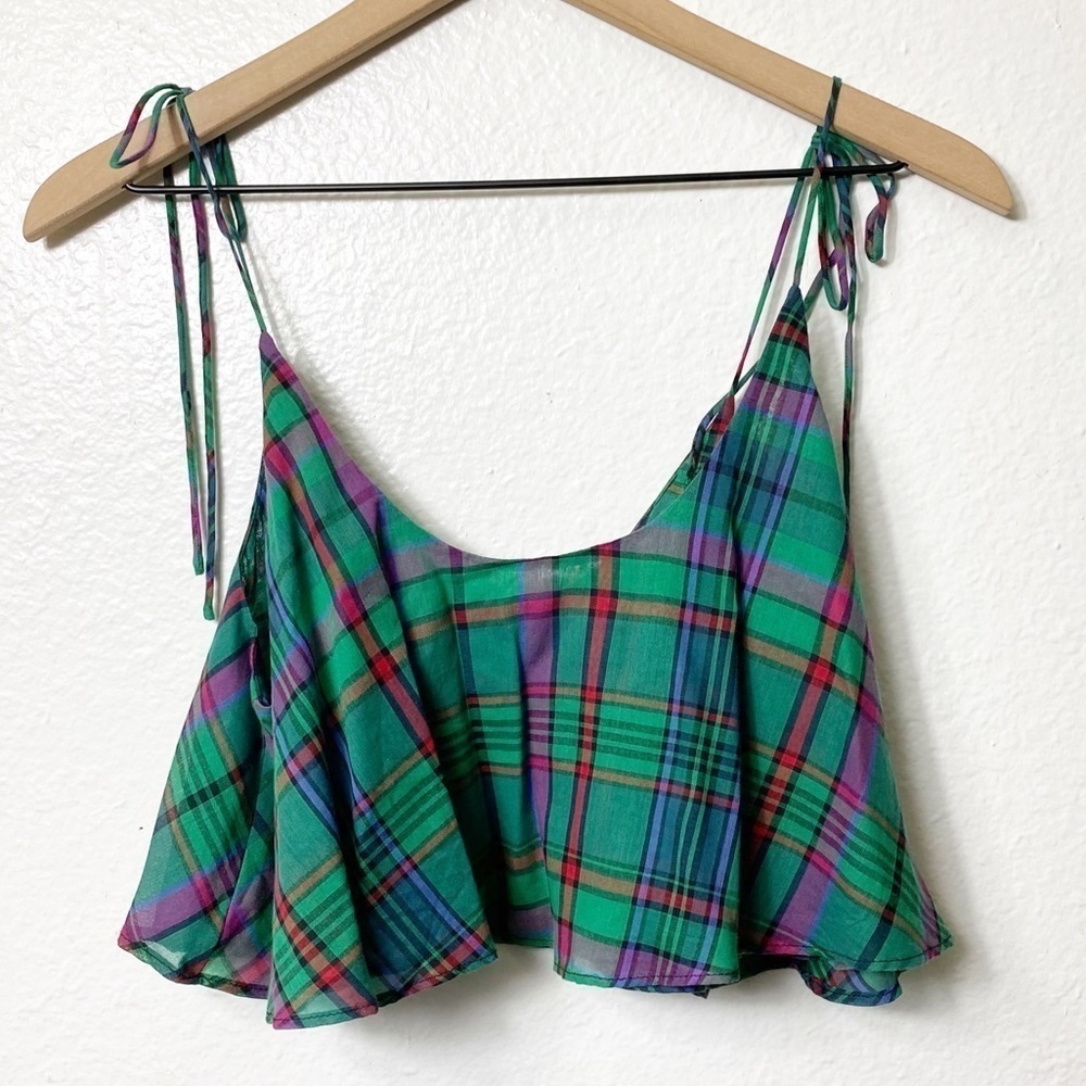 Urban Outfitters BDG Plaid Green Cropped C… - Picture 5 of 8